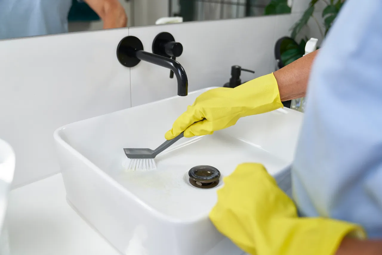 Deep cleaning a kitchen in a Rhode Island home